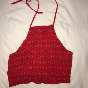 Hollister Red Halter Top